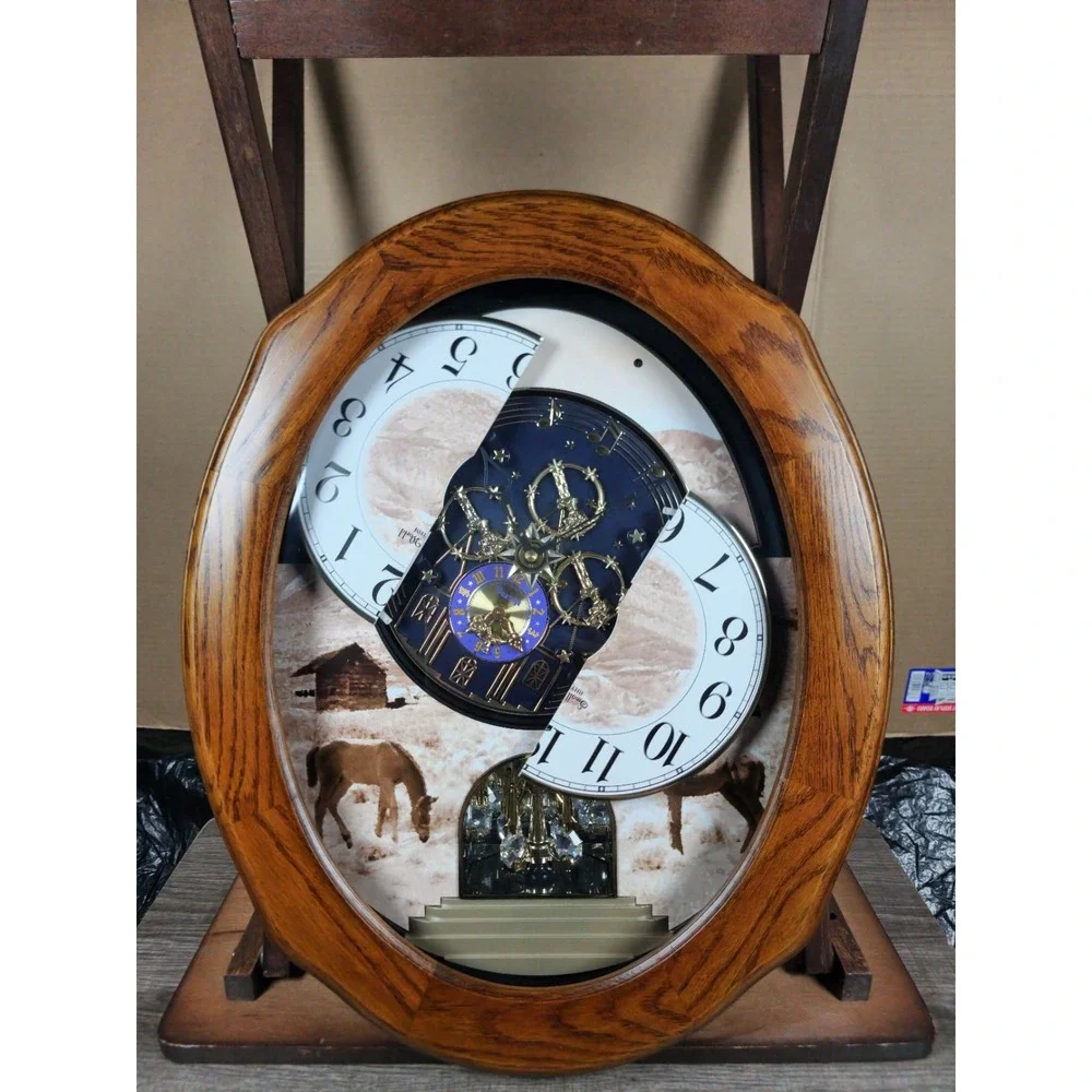 Rhythm Clocks Joyful Prairie Magic Motion Clock - Picture 14 of 15